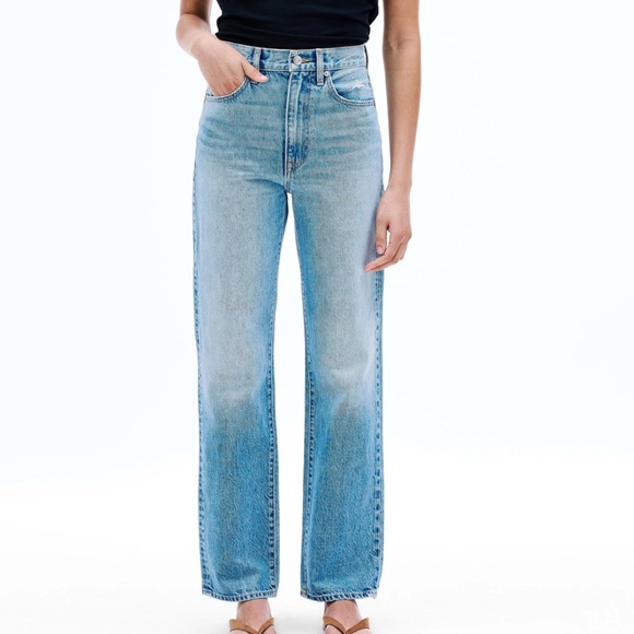 NWOT US 26 -- SLVRLAKE London Wide leg jeans BESTSELLING - Picture 6 of 6